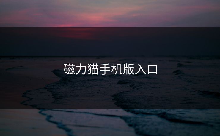 磁力猫手机版入口